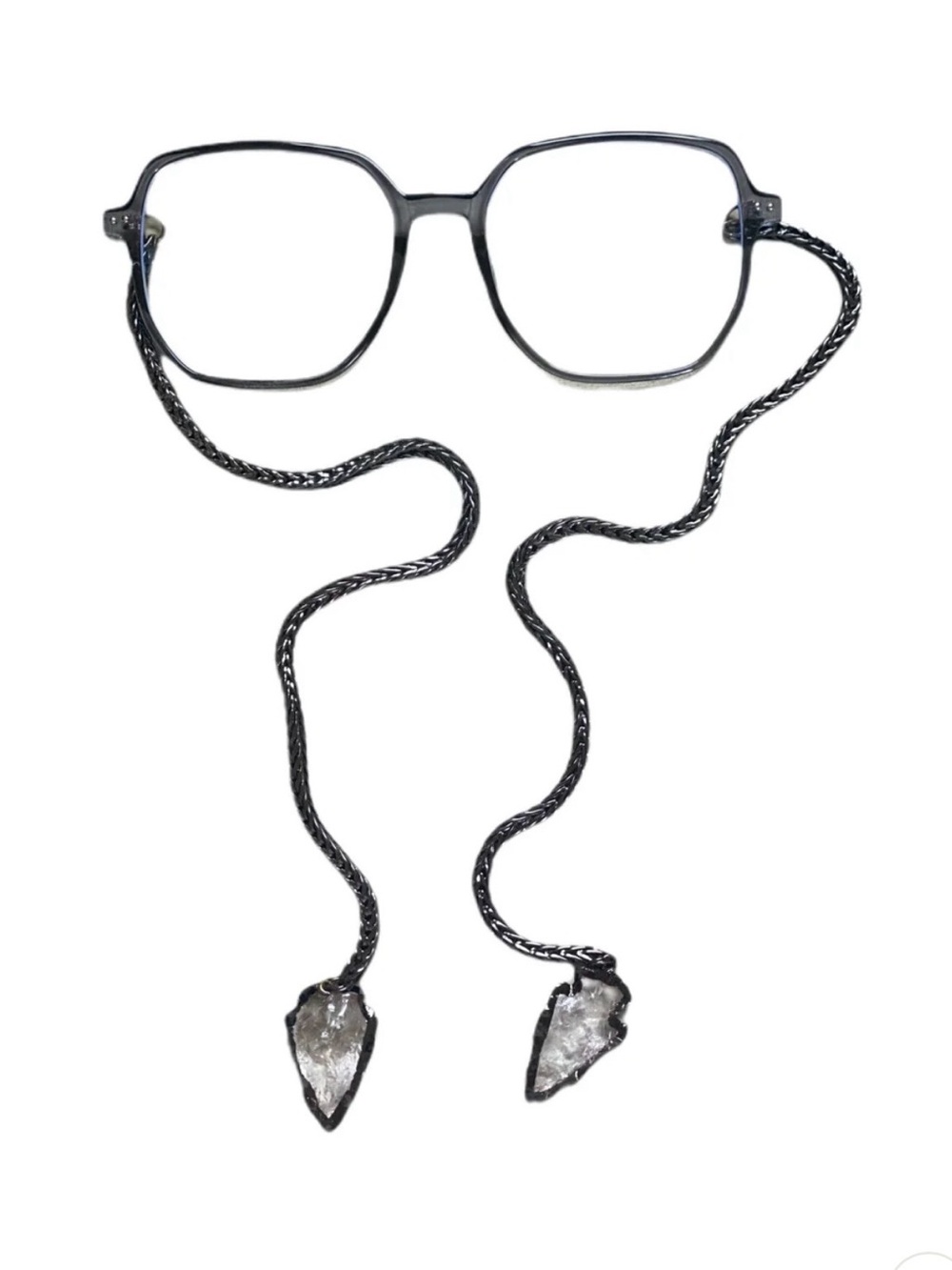Willows Make It Blue Quartz Crystal Chain Blue Light Glasses